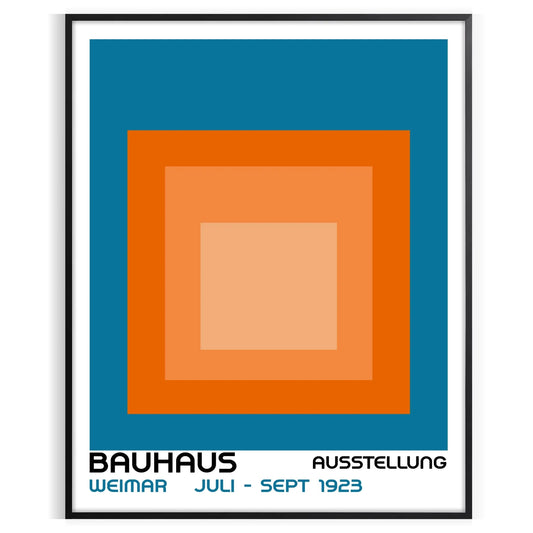 space Bauhaus art print stunning wall poster modernist elegance unique artwork thoughtful gift vibrant design timeless touch decor unframed versions style