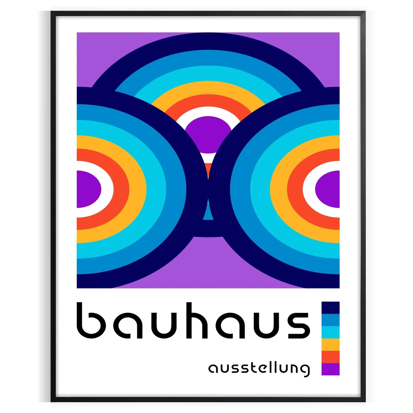 space stunning Bauhaus art print essence iconic style vibrant poster perfect wall modern home unique gift sizes A4 cm A0 décor today